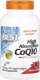 Коензим Q10 високої абсорбації з Біоперином, 300 мг, High Absorption CoQ10 with BioPerine, Doctor's Best, 90 вегетаріанських капсул