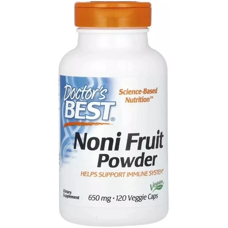 Ноні в порошку, 1300 мг, Noni Fruit Powder, Doctor's Best, 120 вегетаріанських капсул: ціни та характеристики