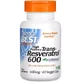 Ресвератрол, 600 мг, High Potency Trans-Resveratrol 600, Doctor's Best, 60 вегетаріанських капсул