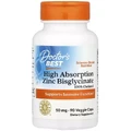 Цинк бісгліцинат, 50 мг, Zinc Bisglycinate, Doctor's Best, 90 вегетаріанських капсул