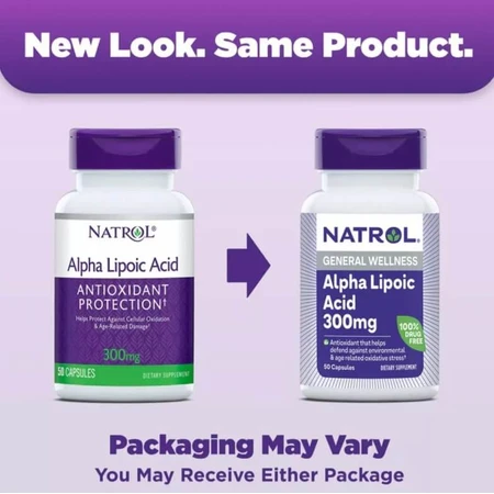 Альфа-липоевая кислота, 300 мг, Alpha-Lipoic Acid, Natrol, 50 капсул: цены и характеристики