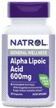 Альфа-ліпоєва кислота, 600 мг, Alpha-Lipoic Acid, Natrol, 30 капсул