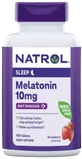 Мелатонін швидкорозчинний, 10 мг, смак полуниці, Melatonin, Fast Dissolve, Natrol, 100 таблеток