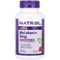 Мелатонин быстрорастворимый, 3 мг, вкус клубники, Melatonin, Fast Dissolve, Natrol, 150 таблеток