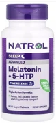 Мелатонін з 5-HTP, покращений сон, Melatonin + 5-HTP, Natrol, 60 таблеток