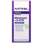Мелатонін з 5-HTP, покращений сон, Melatonin + 5-HTP, Natrol, 60 таблеток: ціни та характеристики