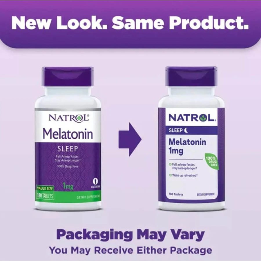 Мелатонін 1 мг, Melatonin, Natrol, 90 таблеток: ціни та характеристики