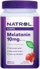 Мелатонін, 10 мг, смак полуниці, Melatonin, Natrol, 140 жувальних цукерок