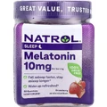 Мелатонін, 10 мг, смак полуниці, Melatonin, Natrol, 90 жувальних цукерок