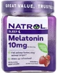 Мелатонін, 10 мг, смак полуниці, Melatonin, Natrol, 90 жувальних цукерок