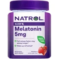 Мелатонин, 5 мг, вкус клубники, Melatonin, Natrol, 60 жевательных таблеток
