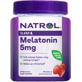 Мелатонін, 5 мг, смак полуниці, Melatonin, Natrol, 60 жувальних таблеток
