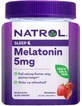 Мелатонін, 5 мг, смак полуниці, Melatonin, Natrol, 60 жувальних таблеток