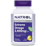 Омега-3, 2400 мг, смак лимона, Extreme Omega, Natrol, 60 капсул