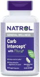Регулятор углеводов, Белая фасоль фаза 2, 1000 мг, Carb Intercept with Phase 2 Carb Controller, Natrol, 60 вегетарианских капсул