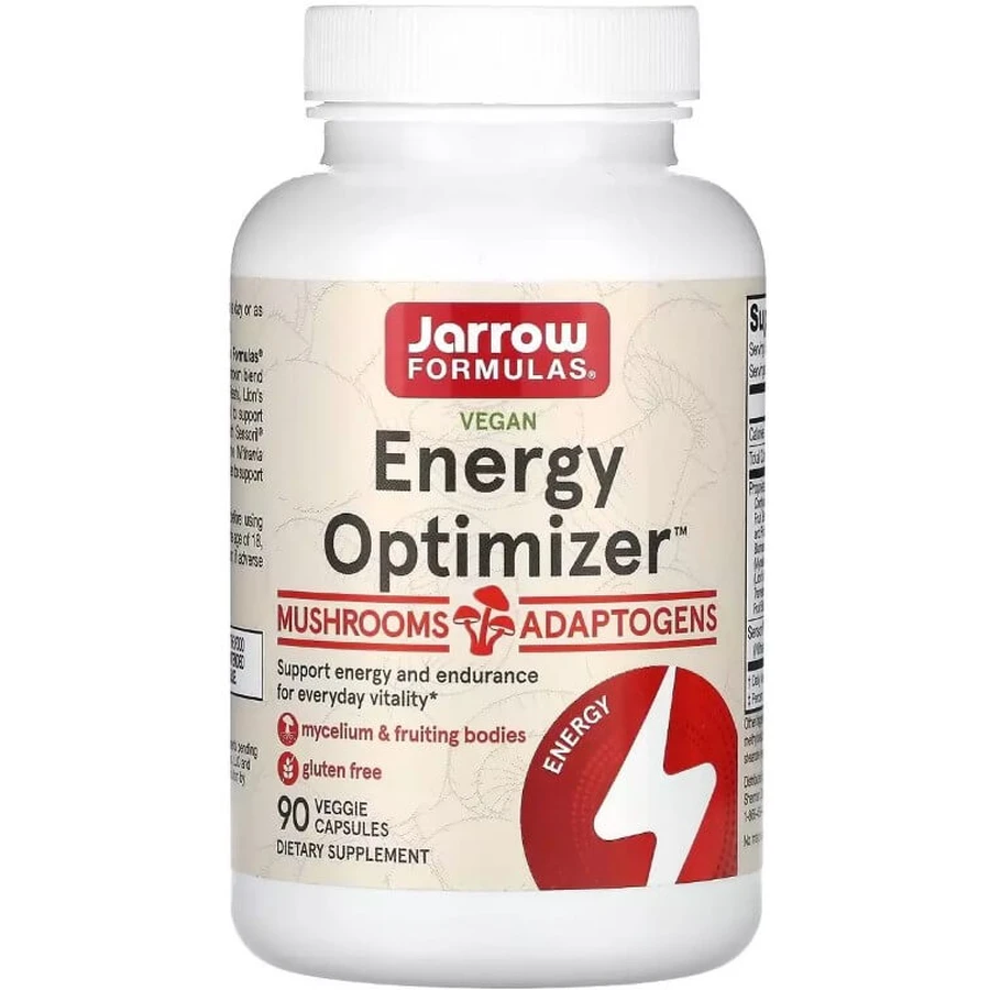 Оптимізатор енергії, Energy Optimizer, Jarrow Formulas, 90 вегетаріанських капсул: ціни та характеристики