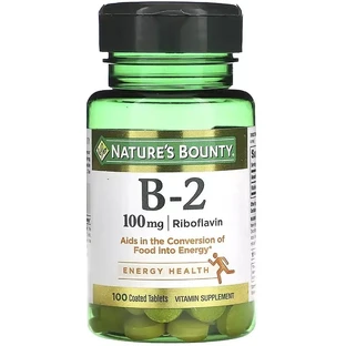 Вітамін B2, 100 мг, Vitamin B2, Nature's Bounty, 100 таблеток