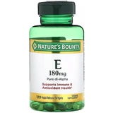 Вітамін Е, 180 мг, Vitamin Е, Nature's Bounty, 120 желатинових капсул