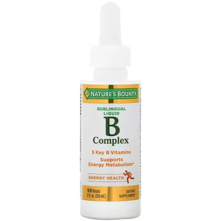 В-Комплекс, сублінгвальний, B-Complex Sublingual Liquid, Nature's Bounty, 59 мл (2 рідкі унції): ціни та характеристики