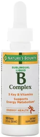 В-Комплекс, сублингвальный, B-Complex Sublingual Liquid, Nature's Bounty, 59 мл (2 жидких унции)
