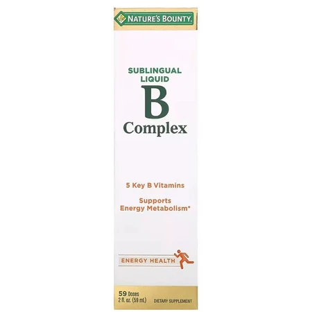 В-Комплекс, сублінгвальний, B-Complex Sublingual Liquid, Nature's Bounty, 59 мл (2 рідкі унції): ціни та характеристики