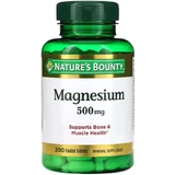 Магній, 500 мг, Magnesium, Nature's Bounty, 200 таблеток