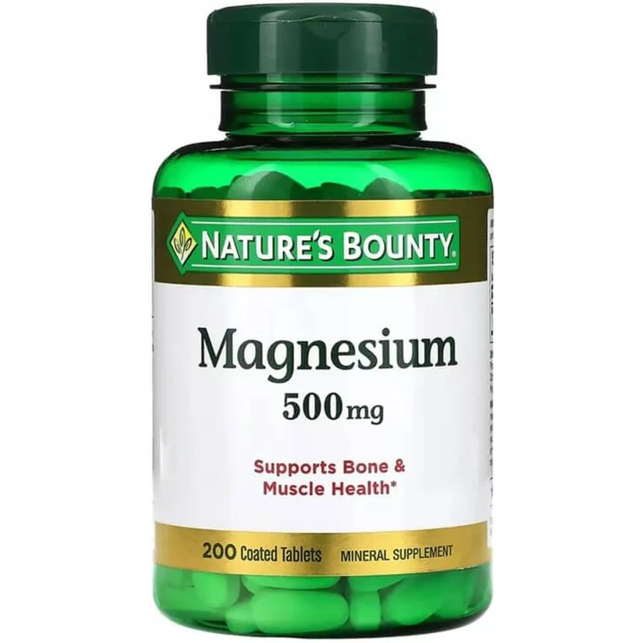 Магній, 500 мг, Magnesium, Nature's Bounty, 200 таблеток: ціни та характеристики