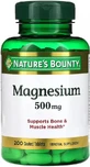 Магний, 500 мг, Magnesium, Nature's Bounty, 200 таблеток