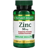Цинк, 50 мг, Zinc, Nature's Bounty, 100 каплет