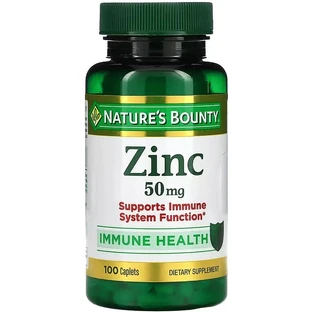 Цинк, 50 мг, Zinc, Nature's Bounty, 100 каплет