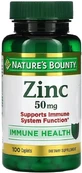 Цинк, 50 мг, Zinc, Nature's Bounty, 100 каплет