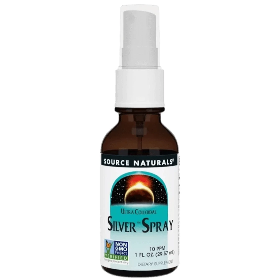 Ультраколоїдне срібло, спрей, Ultra Colloidal Silver Spray, Source Naturals, 29,57 мл: ціни та характеристики