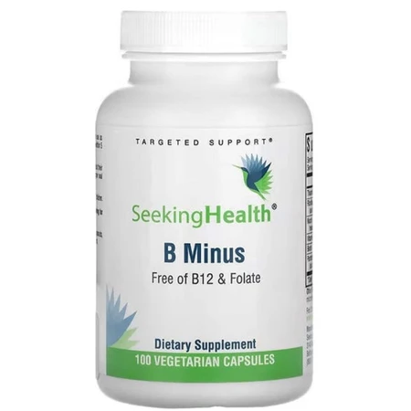B-Комплекс без фолиевой кислоты и B12, B-Minus, Seeking Health, 100 вегетарианских капсул: цены и характеристики