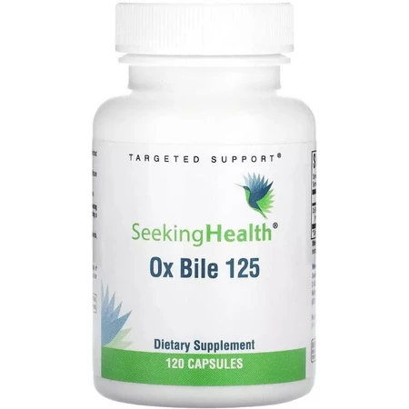 Бычья желчь, 125 мг, Ox Bile 125, Seeking Health, 120 капсул: цены и характеристики