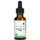 Вітамін D3+K2 у краплях, Vitamin D3+K2 Drops, Seeking Health, 30 мл