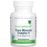 Комплекс мікроелементів без заліза та міді, Trace Minerals Complex II, Iron&Copper Free, Seeking Health, 30 вегетаріанських капсул