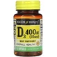 Витамин D3, 10 мкг (400 МЕ), Vitamin D3, Mason Natural, 100 гелевых капсул
