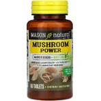 Грибы для Здоровья мозга и клеток, Mushroom Power, Mason Natural, 60 таблеток: цены и характеристики