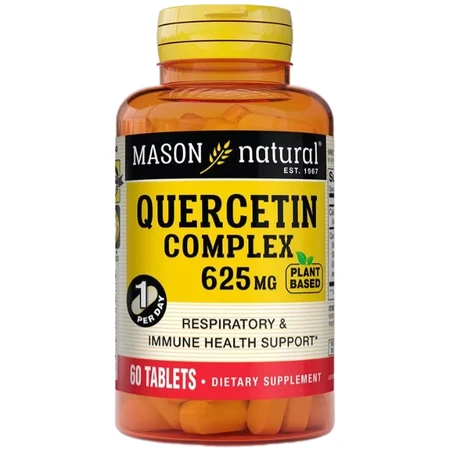 Комплекс кверцетина, 625 мг, Quercetin Complex, Mason Natural, 60 таблеток: цены и характеристики