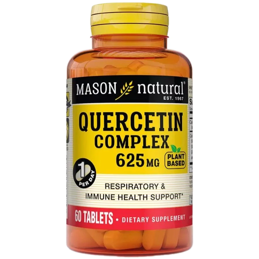 Комплекс кверцетина, 625 мг, Quercetin Complex, Mason Natural, 60 таблеток: цены и характеристики