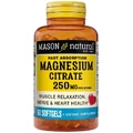 Магний цитрат, 250 мг, Magnesium Citrate, Mason Natural, 60 гелевых капсул