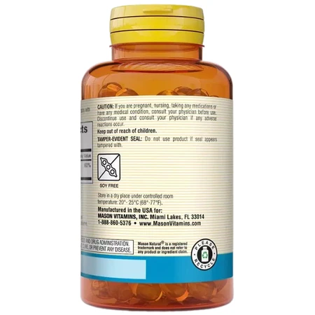 Магний цитрат, 250 мг, Magnesium Citrate, Mason Natural, 60 гелевых капсул: цены и характеристики