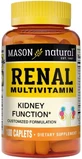 Мультивитамины для почек, Renal Multivitamin, Mason Natural, 100 каплет