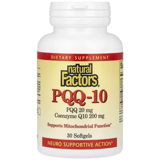 PQQ з Коензимом Q10, 20 мг, PQQ-10, Natural Factors, 30 капсул