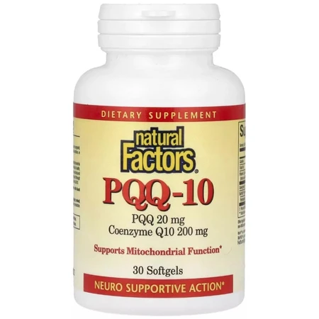 PQQ з Коензимом Q10, 20 мг, PQQ-10, Natural Factors, 30 капсул: ціни та характеристики