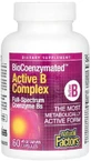 Активный комплекс витаминов B, BioCoenzymated, Active B Complex, Natural Factors, 60 вегетарианских капсул
