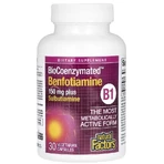 Бенфотіамін та сульбутіамін, BioCoenzymated, Benfotiamine plus Sulbutiamine, Natural Factors, 30 вегетаріанських капсул: ціни та характеристики