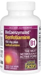 Бенфотиамин и сульбутиамин, BioCoenzymated, Benfotiamine plus Sulbutiamine, Natural Factors, 30 вегетарианских капсул