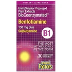 Бенфотіамін та сульбутіамін, BioCoenzymated, Benfotiamine plus Sulbutiamine, Natural Factors, 30 вегетаріанських капсул: ціни та характеристики
