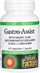 Здоровье желудка и кишечника, Gastro-Assist with Mastic Gum, Saccharomyces Boulardii &amp; Zinc L-Carnosine, Natural Factors, 60 вегетарианских капсул